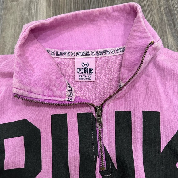 PINK Victoria Secret Pullover Sweatshirt, Bright Purple/Pink Sz XS - Picture 2 of 4